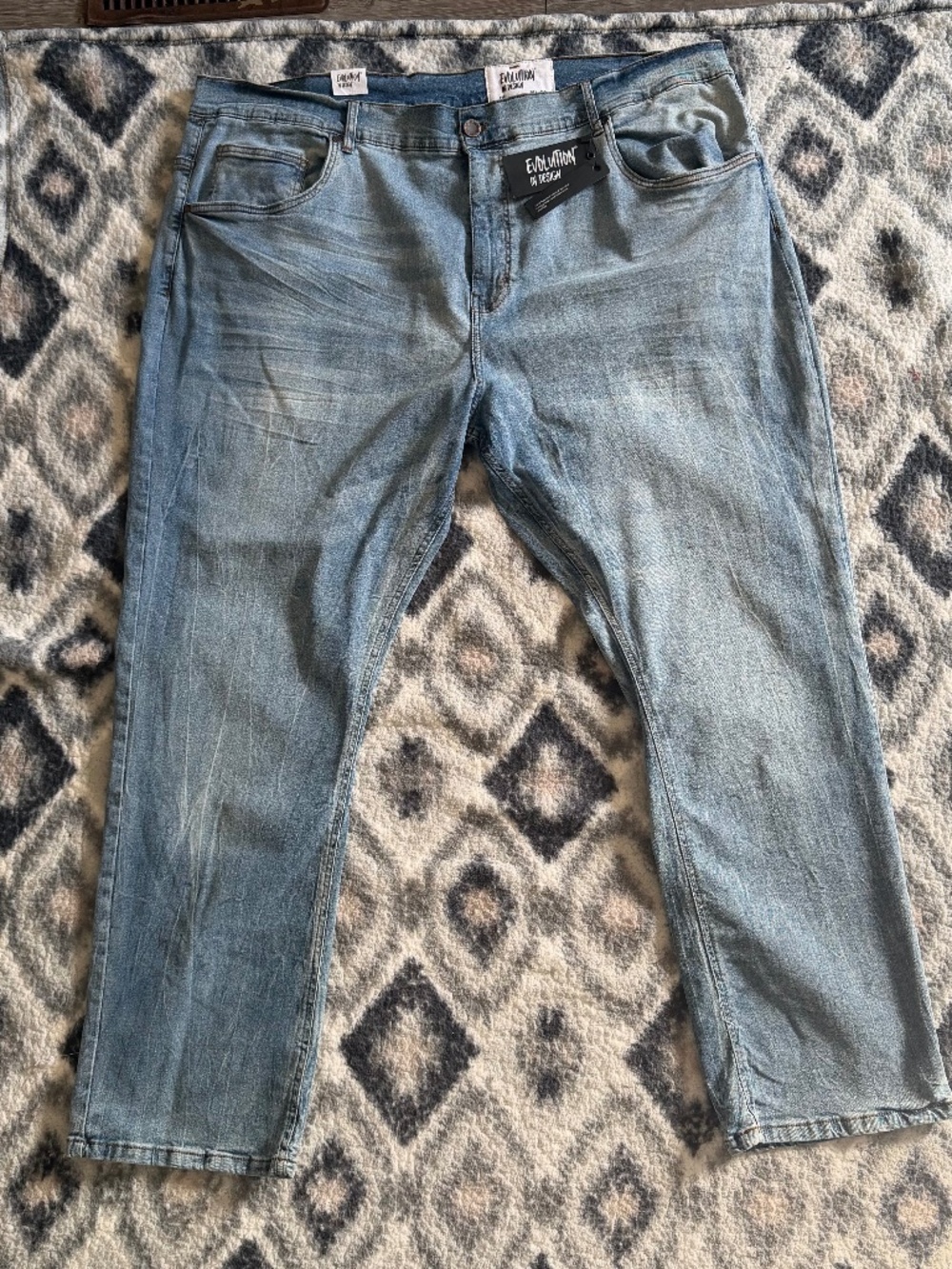 Evolution In Design Men's Slim Fit Jeans 50x33 NWT Light Wash Streetwear